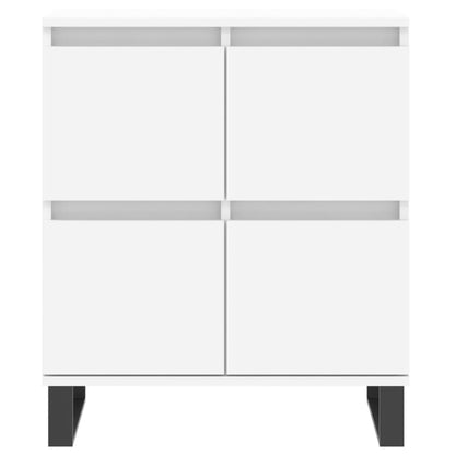 Sideboards 2 pcs White Engineered Wood