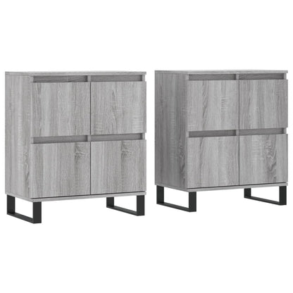 Sideboards 2 pcs Grey Sonoma Engineered Wood