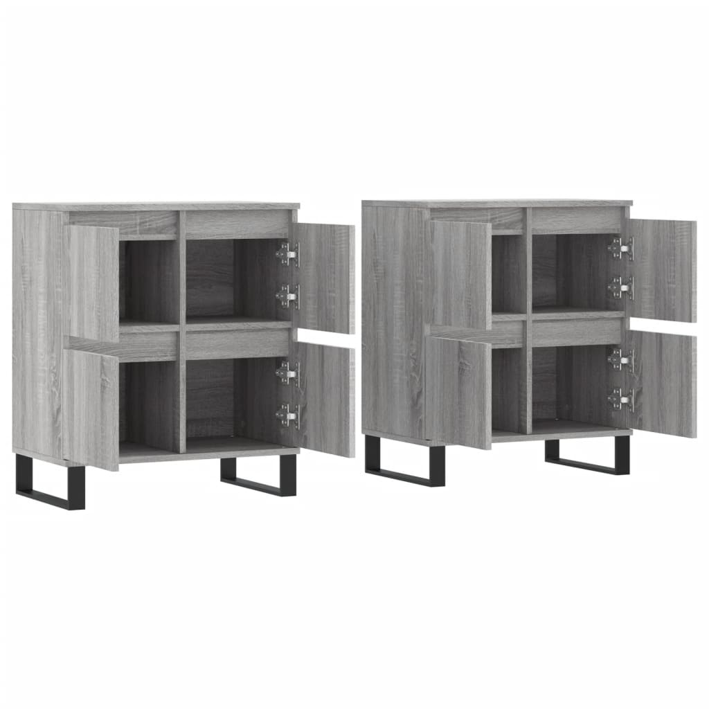 Sideboards 2 pcs Grey Sonoma Engineered Wood