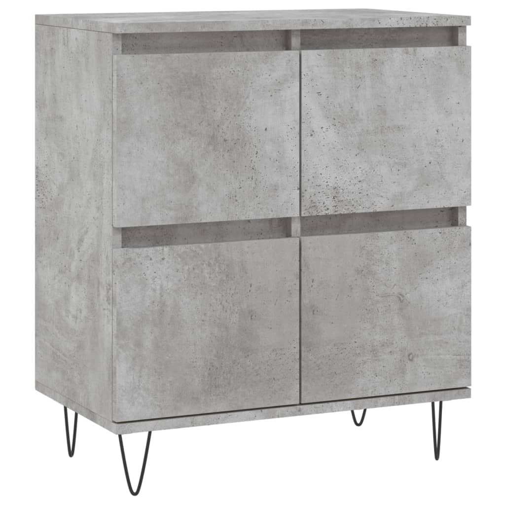 Sideboards 3 pcs Concrete Grey Engineered Wood