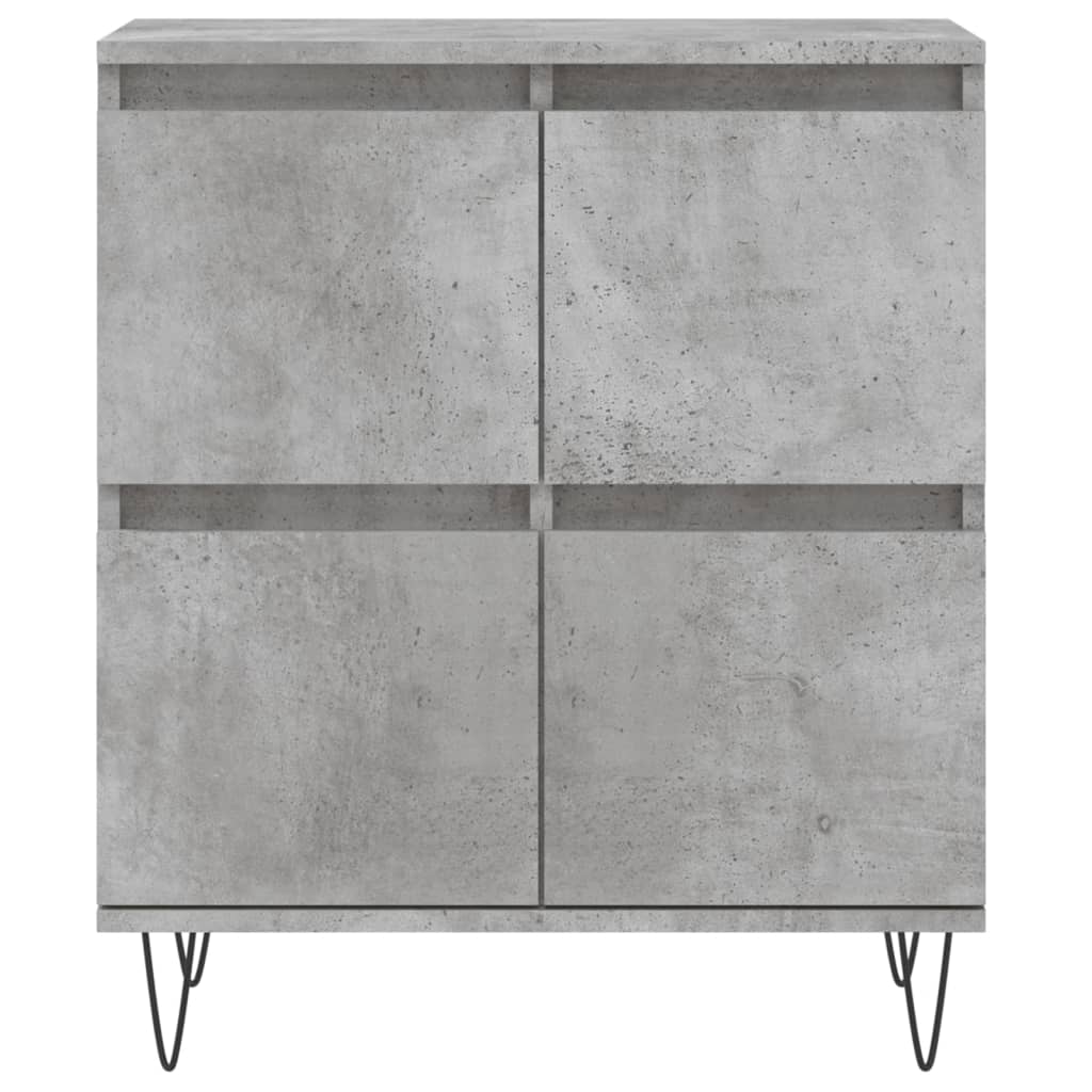 Sideboards 3 pcs Concrete Grey Engineered Wood