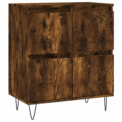 Sideboards 3 pcs Smoked Oak Engineered Wood