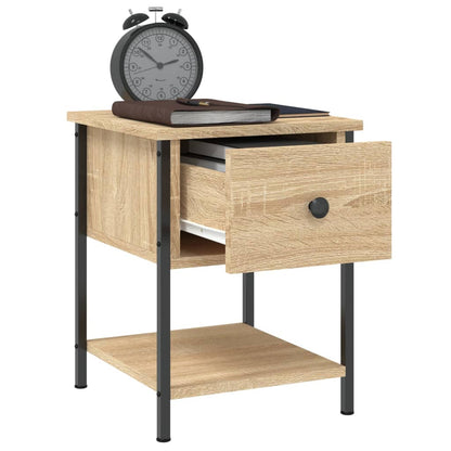 Bedside Table Sonoma Oak 34x35.5x45 cm Engineered Wood