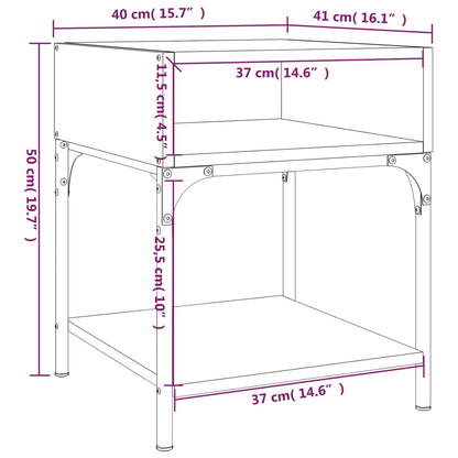 Bedside Tables 2 pcs Sonoma Oak 40x41x50 cm Engineered Wood