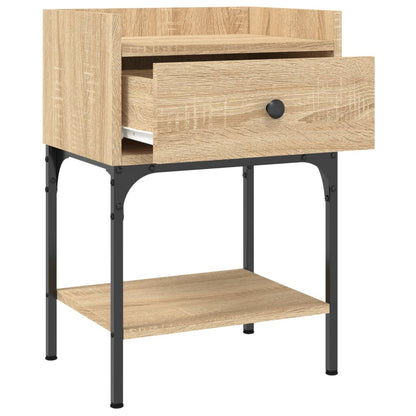 Bedside Table Sonoma Oak 40.5x31x60 cm Engineered Wood