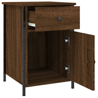 Bedside Cabinets 2 pcs Brown Oak 40x42x60 cm Engineered Wood