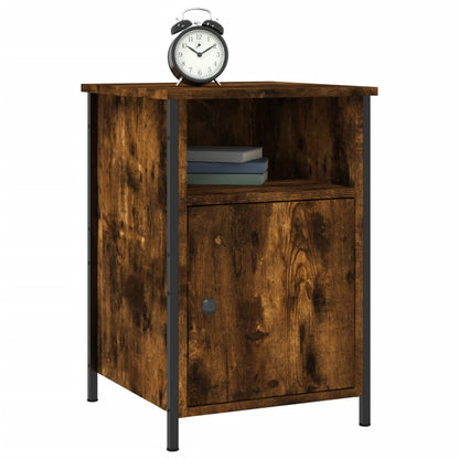 Bedside Cabinet Smoked Oak 40x42x60 cm Engineered Wood