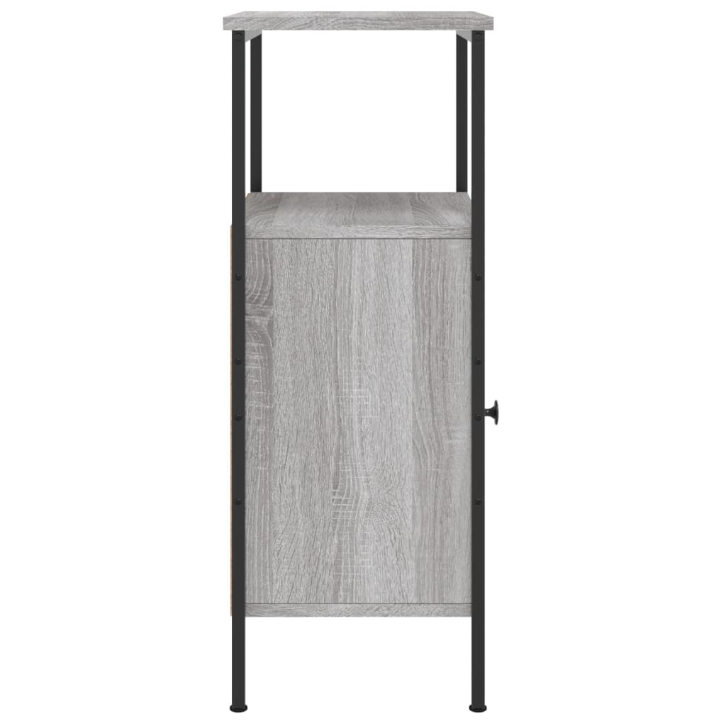 Bedside Cabinet Grey Sonoma 41x31x80 cm Engineered Wood