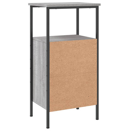 Bedside Cabinet Grey Sonoma 41x31x80 cm Engineered Wood