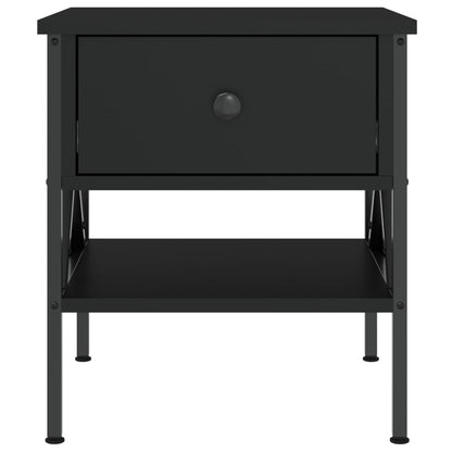 Bedside Table Black 40x42x45 cm Engineered Wood