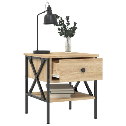 Bedside Table Sonoma Oak 40x42x45 cm Engineered Wood