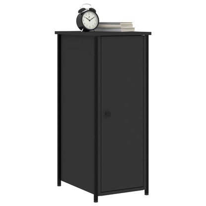 Bedside Cabinets 2 pcs Black 32x42x80 cm Engineered Wood