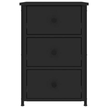 Bedside Cabinet Black 40x36x60 cm Engineered Wood