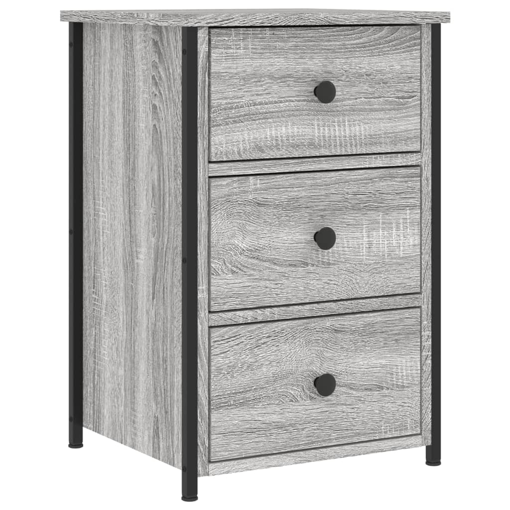 Bedside Cabinets 2 pcs Grey Sonoma 40x36x60 cm Engineered Wood