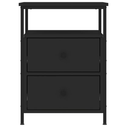 Bedside Cabinet Black 44x45x60 cm Engineered Wood