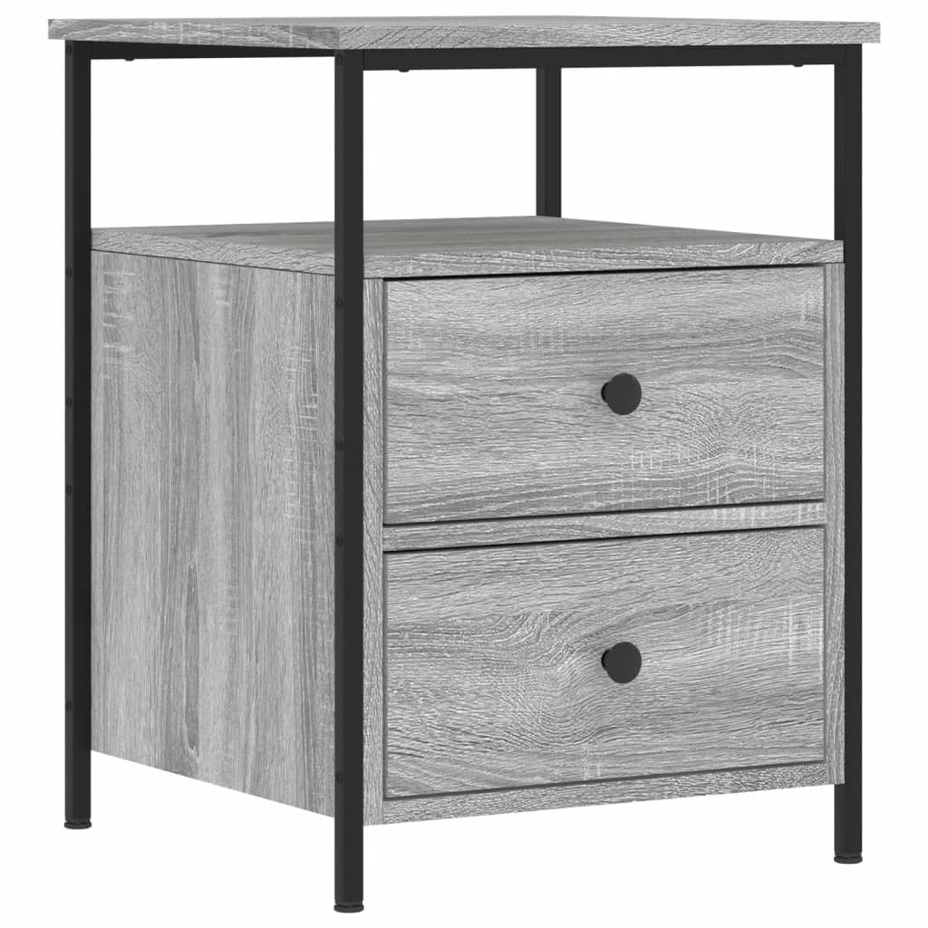 Bedside Cabinet Grey Sonoma 44x45x60 cm Engineered Wood