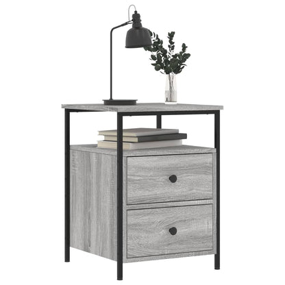 Bedside Cabinet Grey Sonoma 44x45x60 cm Engineered Wood