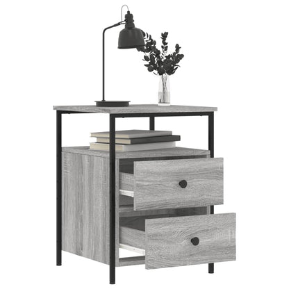 Bedside Cabinet Grey Sonoma 44x45x60 cm Engineered Wood