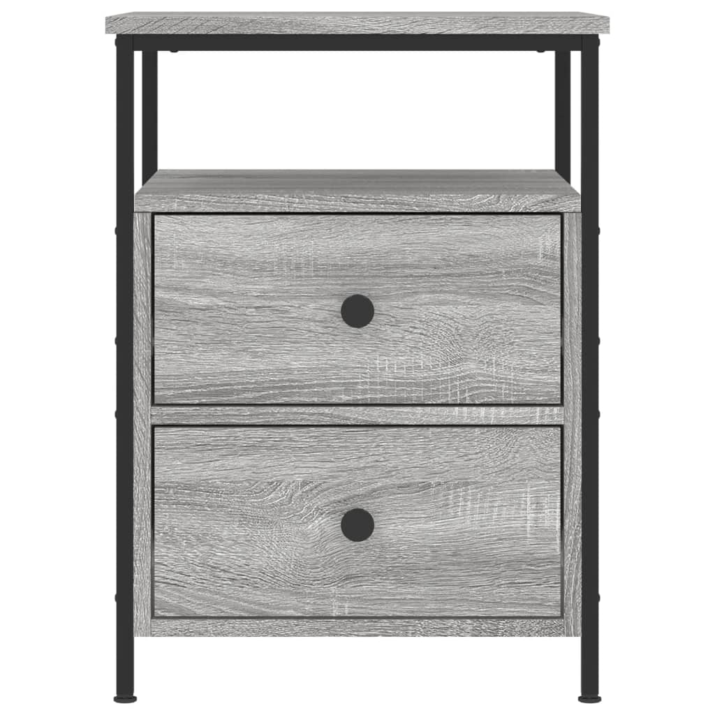 Bedside Cabinet Grey Sonoma 44x45x60 cm Engineered Wood