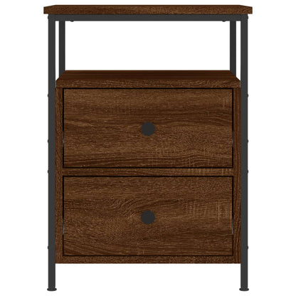 Bedside Cabinet Brown Oak 44x45x60 cm Engineered Wood