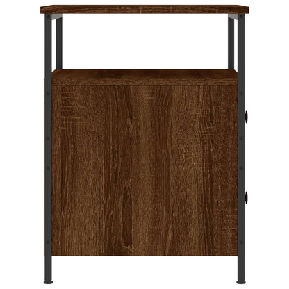 Bedside Cabinet Brown Oak 44x45x60 cm Engineered Wood