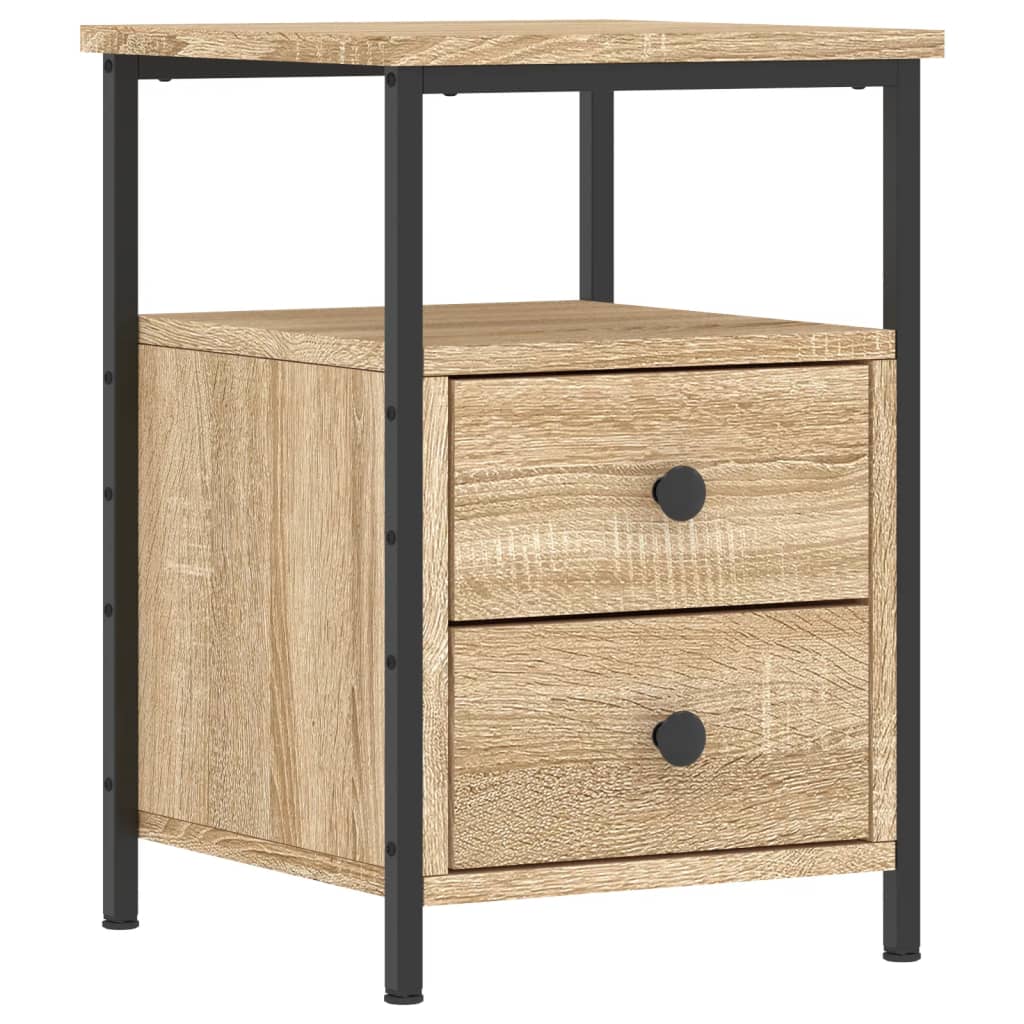 Bedside Cabinet Sonoma Oak 34x35.5x50 cm Engineered Wood