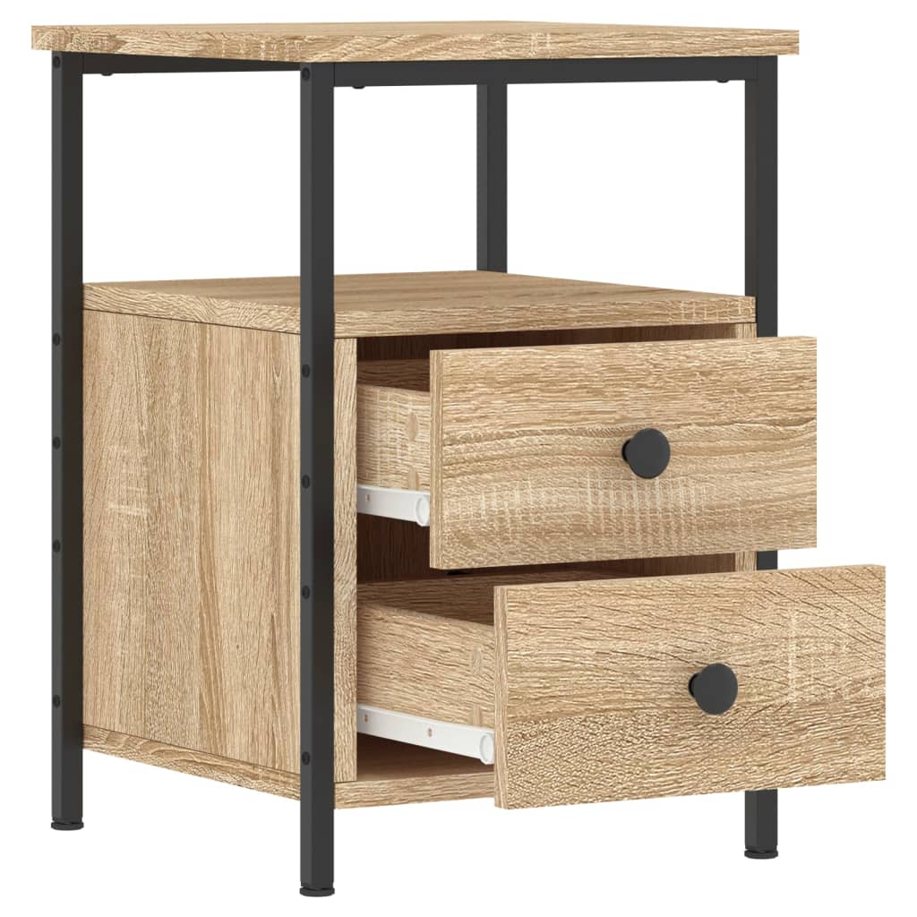 Bedside Cabinet Sonoma Oak 34x35.5x50 cm Engineered Wood