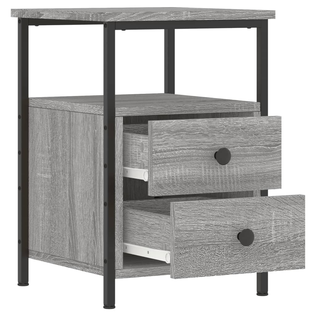 Bedside Cabinet Grey Sonoma 34x35.5x50 cm Engineered Wood