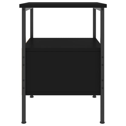 Bedside Cabinet Black 34x36x50 cm Engineered Wood