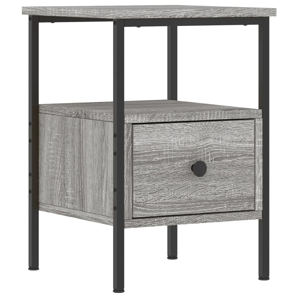 Bedside Cabinet Grey Sonoma 34x36x50 cm Engineered Wood