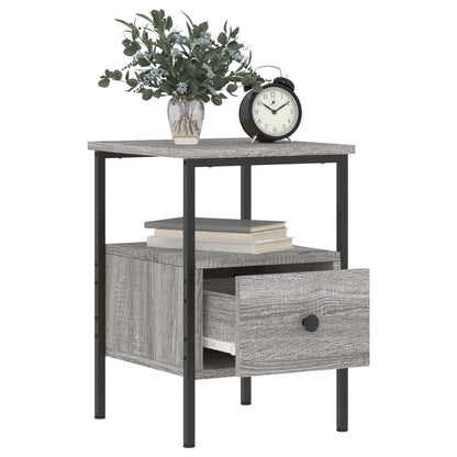 Bedside Cabinet Grey Sonoma 34x36x50 cm Engineered Wood