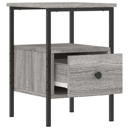 Bedside Cabinet Grey Sonoma 34x36x50 cm Engineered Wood