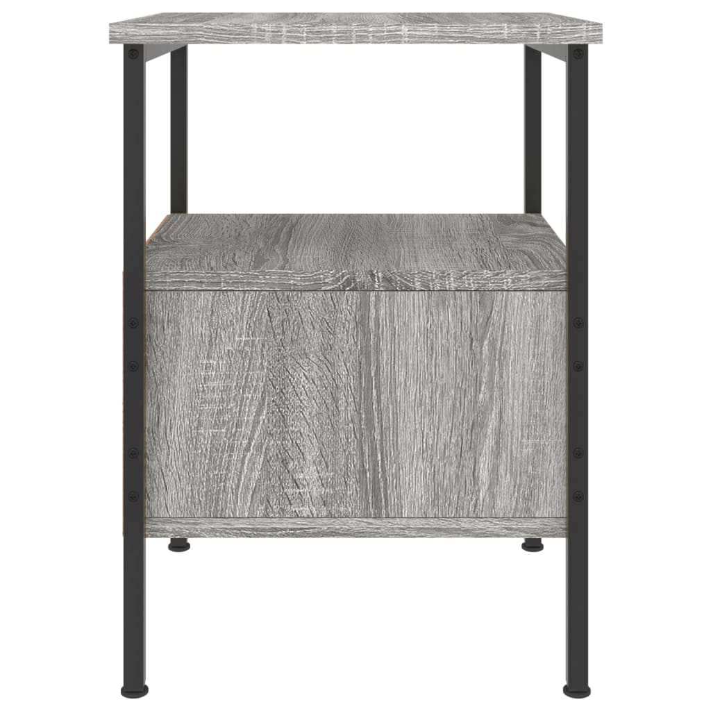 Bedside Cabinet Grey Sonoma 34x36x50 cm Engineered Wood