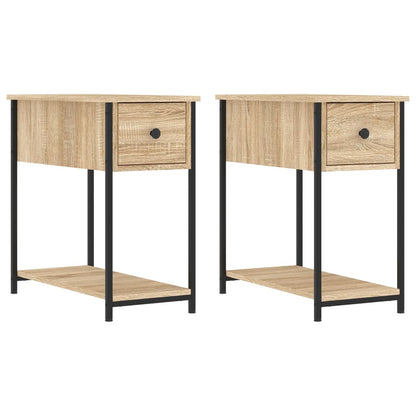 Bedside Cabinets 2 pcs Sonoma Oak 30x60x60 cm Engineered Wood