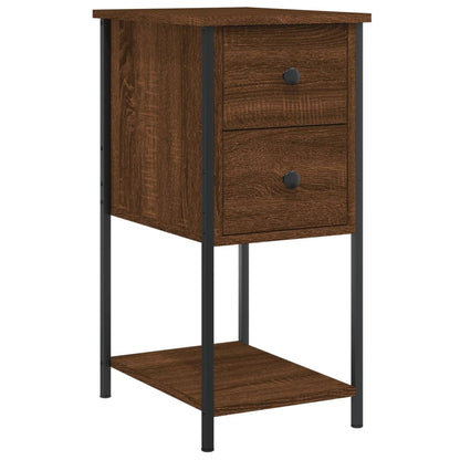 Bedside Cabinets 2 pcs Brown Oak 32x42x70 cm Engineered Wood