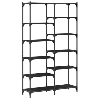 Bookshelf Black 100x32x170 cm Engineered Wood and Iron