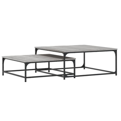 Nesting Coffee Tables 2 pcs Grey Sonoma Engineered Wood