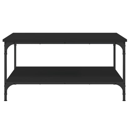 Coffee Table Black 80x80x40 cm Engineered Wood