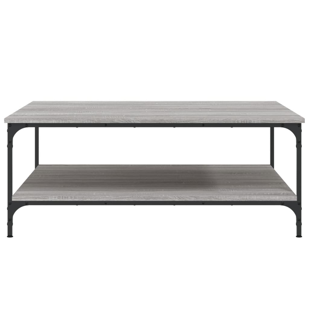 Coffee Table Grey Sonoma 100x100x40 cm Engineered Wood