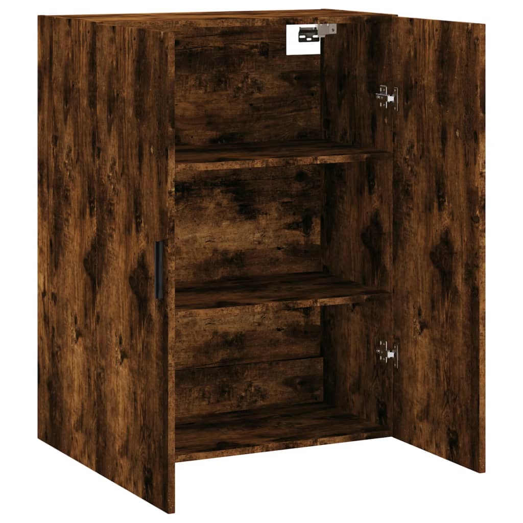 Wall Mounted Cabinet Smoked Oak 69.5x34x90 cm