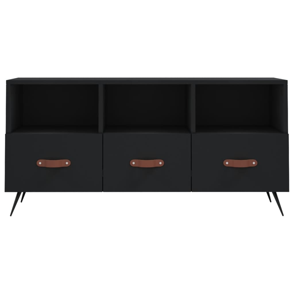 TV Cabinet Black 102x36x50 cm Engineered Wood