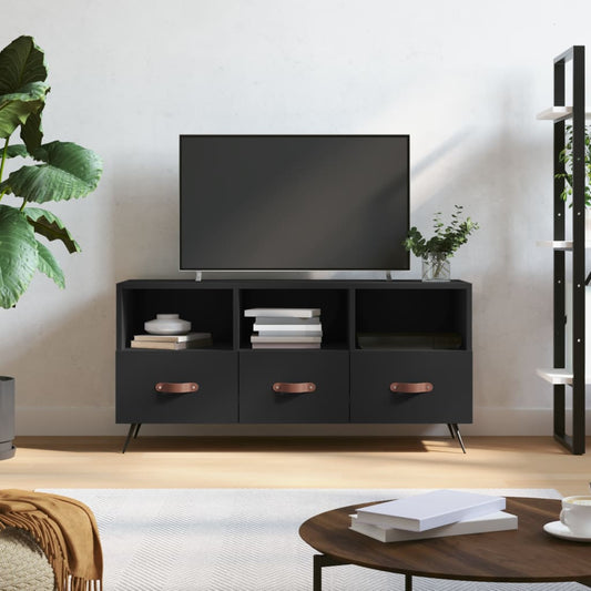 TV Cabinet Black 102x36x50 cm Engineered Wood