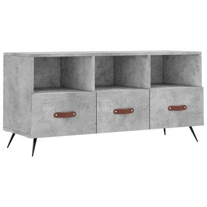 TV Cabinet Concrete Grey 102x36x50 cm Engineered Wood