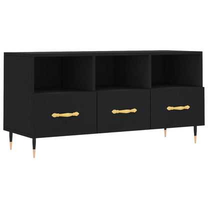 TV Cabinet Black 102x36x50 cm Engineered Wood