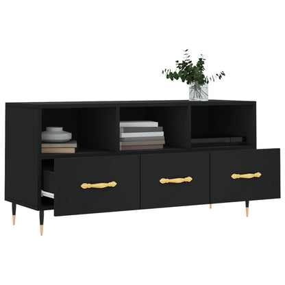 TV Cabinet Black 102x36x50 cm Engineered Wood