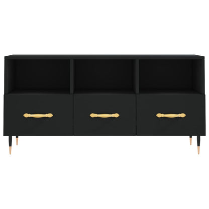 TV Cabinet Black 102x36x50 cm Engineered Wood