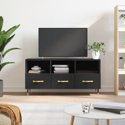 TV Cabinet Black 102x36x50 cm Engineered Wood