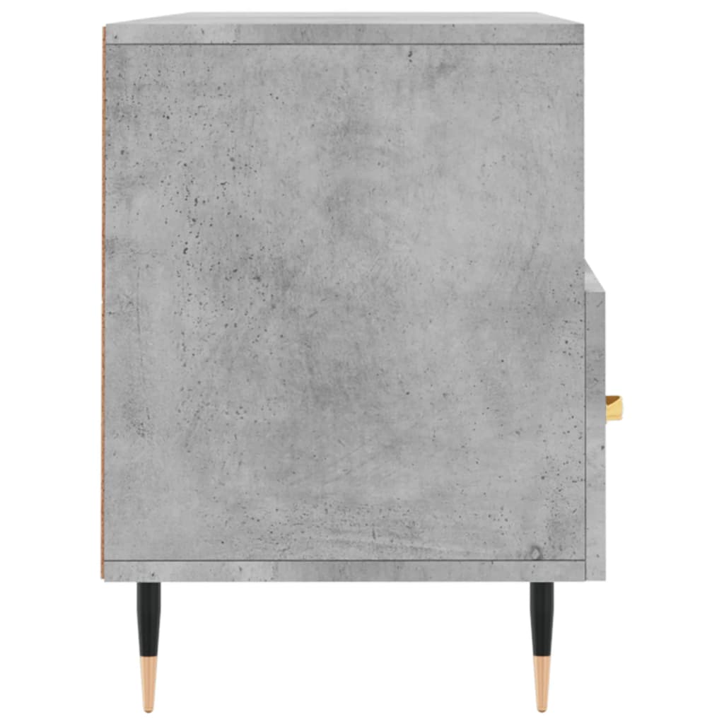 TV Cabinet Concrete Grey 102x36x50 cm Engineered Wood