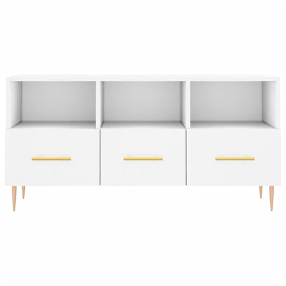 TV Cabinet White 102x36x50 cm Engineered Wood