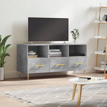 TV Cabinet Concrete Grey 102x36x50 cm Engineered Wood